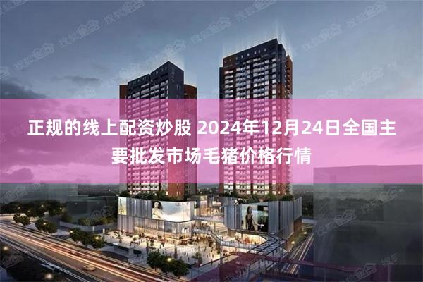 正规的线上配资炒股 2024年12月24日全国主要批发市场毛猪价格行情